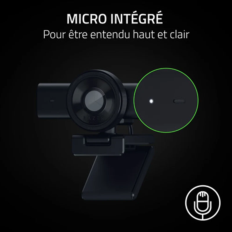 Razer Kiyo V2 X 1440P 60FPS Full HD Streaming Webcam - Black