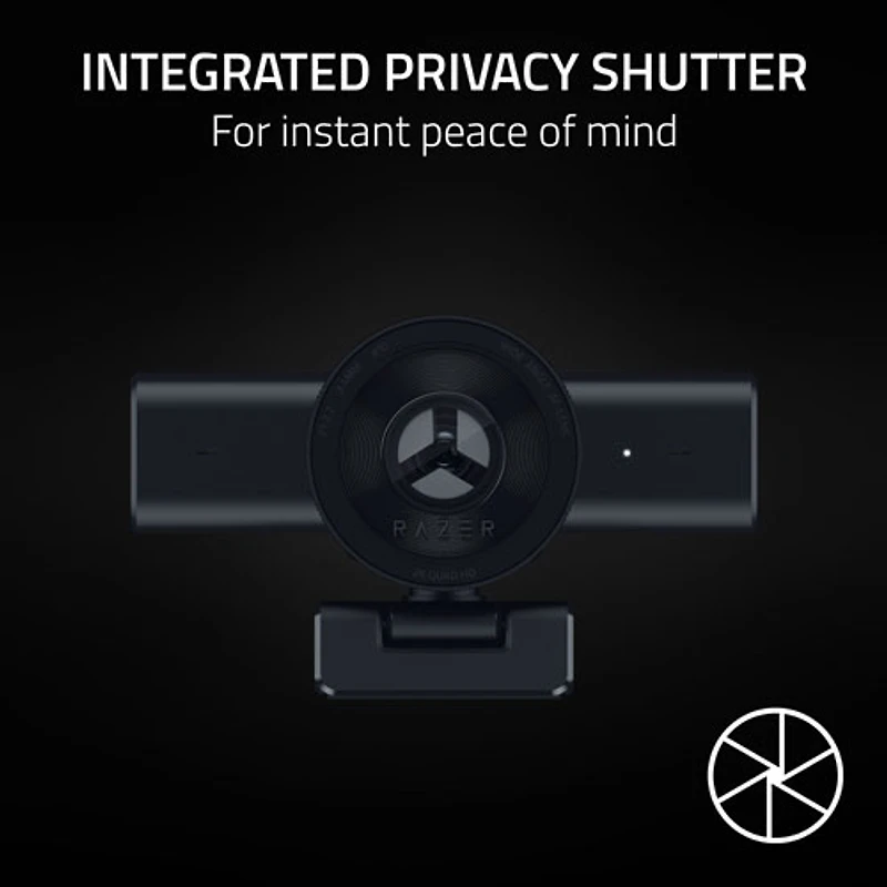 Razer Kiyo V2 X 1440P 60FPS Full HD Streaming Webcam - Black