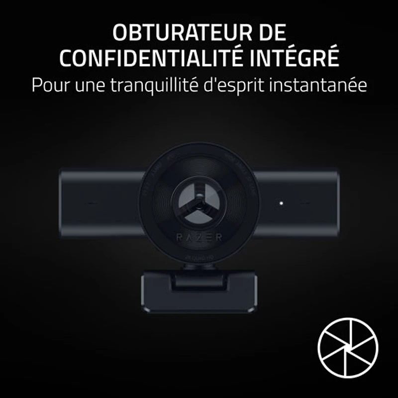 Razer Kiyo V2 X 1440P 60FPS Full HD Streaming Webcam - Black