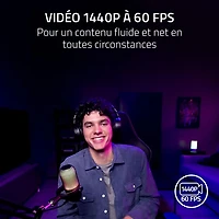 Razer Kiyo V2 X 1440P 60FPS Full HD Streaming Webcam - Black