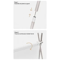 Écran de projection portatif pour l'extérieur XGIMI de 70 po - Blanc mat