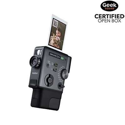 Open Box - Fujifilm Instax Mini Evo Cinema Hybrid Instant Camera - Black