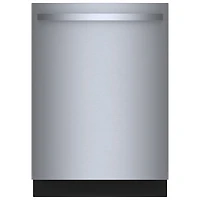 Boîte ouverte - Lave-vaisselle encastrable 24 po 46 dB série 300 de Bosch avec troisième panier (SHX53CM5N) - Acier inoxydable - Parfait état