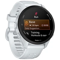 Montre intelligente de course de 43 mm Forerunner 70 de Garmin avec GPS - Blanc