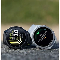 Garmin Forerunner 170 Music 43mm GPS Running Smartwatch - Black / Amp Yellow