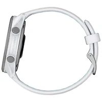 Montre intelligente de course de 43 mm Forerunner 170 de Garmin avec GPS - Blanc /Bleu ciel