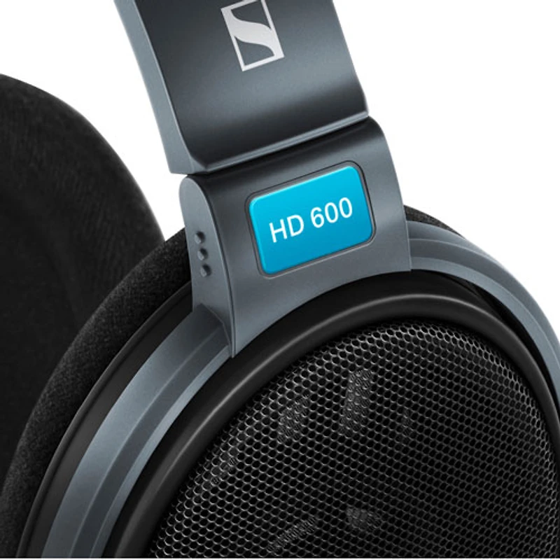 Casque d'écoute avec fil à dos ouvert HD 600 pour audiophile de Sennheiser - Noir