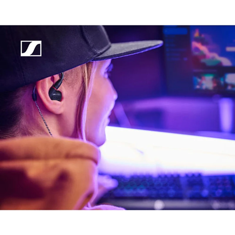 Écouteurs boutons IE 200 pour audiophiles de Sennheiser - Noir