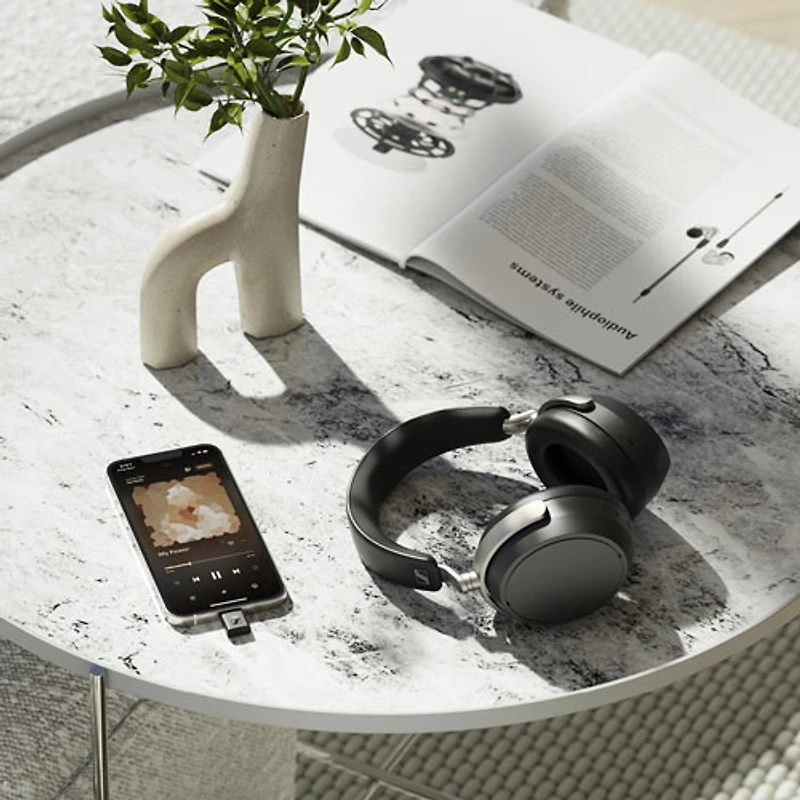 Casque d’écoute Bluetooth HDB 630 à réduction du bruit et à dos fermé de Sennheiser – Noir