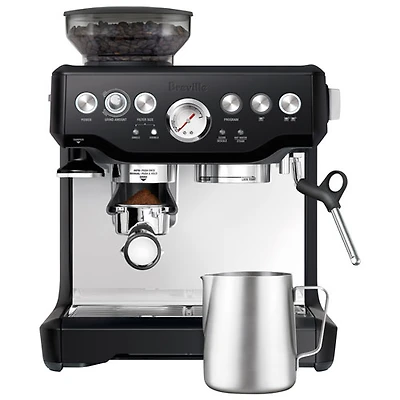 Machine à espresso Barista Express de Breville avec moussoir et moulin à café - Truffe noire