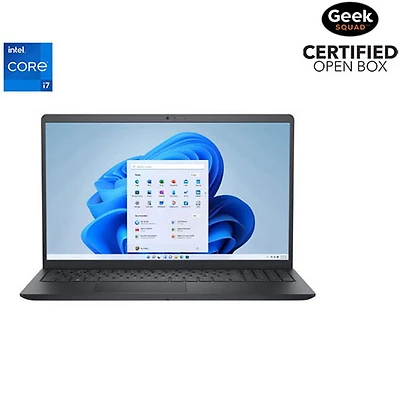 Open Box - Dell 15.6" Touchscreen Laptop - Carbon Black (Intel Core i7-1355U/16GB RAM/1TB SSD/Windows 11 Home)