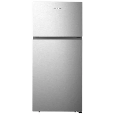Open Box - Hisense 30" 18 Cu. Ft. Top Mount Freezer Refrigerator (RT18A2FSD) - Stainless Steel - Scratch & Dent