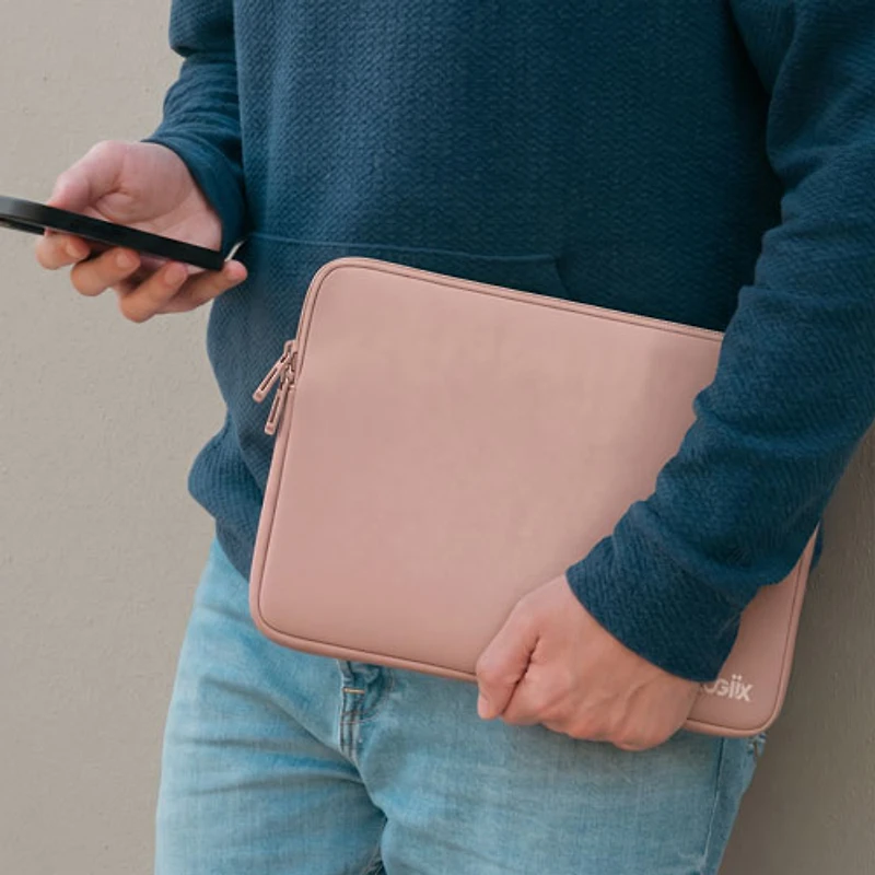 Housse Vibrance Neo de LOGiiX pour MacBook de 13 po avec câble USB-C à USB-C - Rose