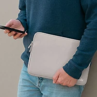 LOGiiX Vibrance Neo 13" MacBook Sleeve with USB-C to USB-C Cable - Silver