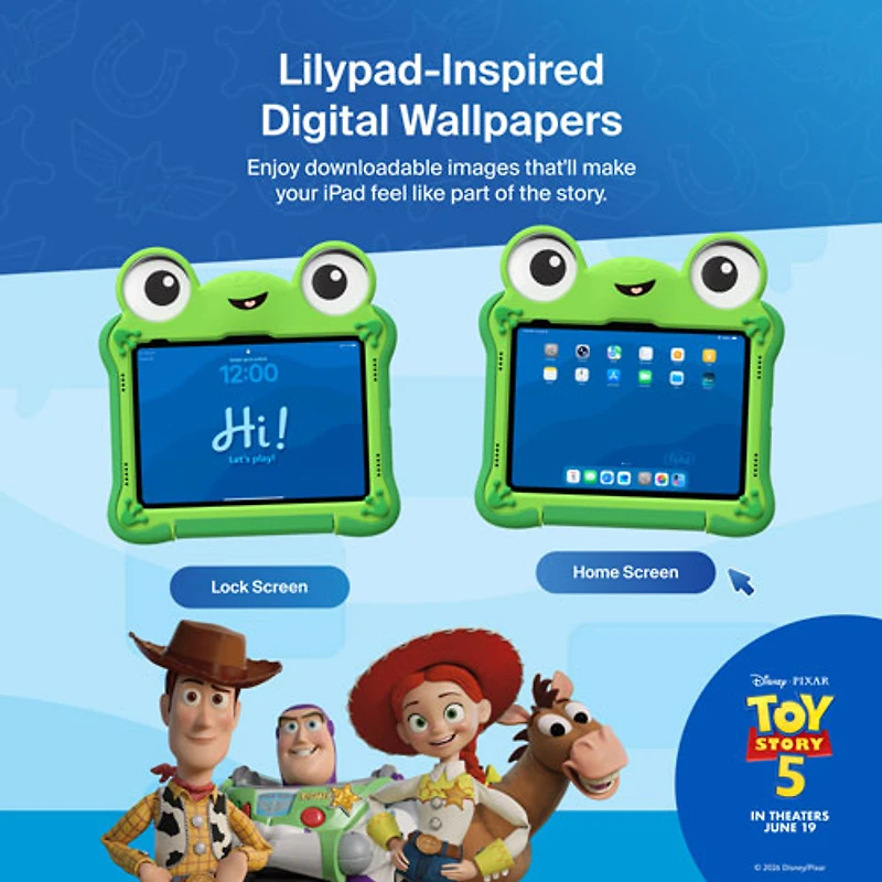 Étui Lilypad Histoire de jouets 5 de Belkin pour iPad 11 po (A16)/iPad 10,9 po (10e génération) - Vert