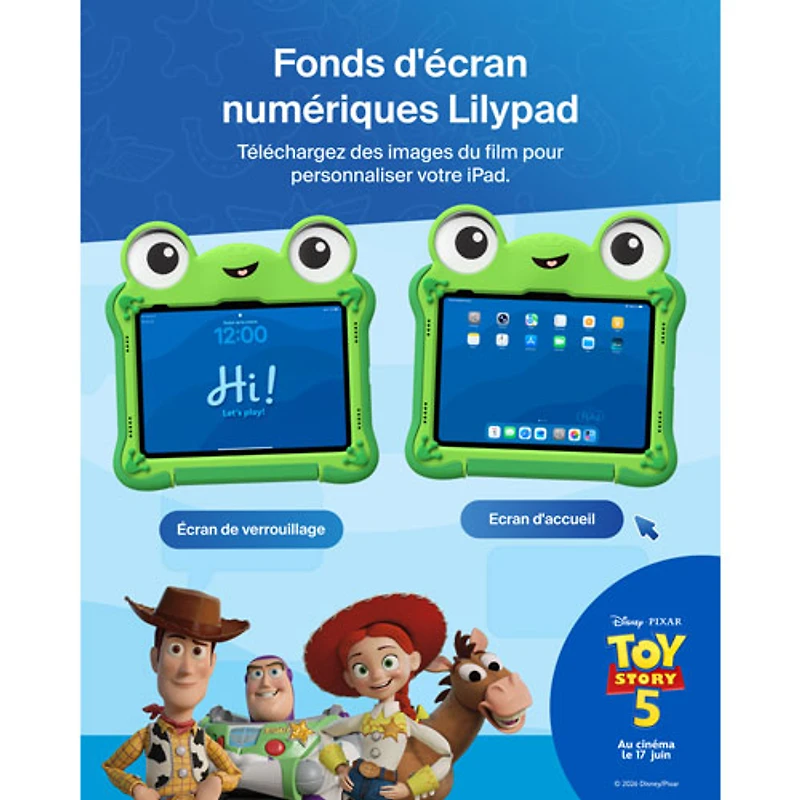 Étui Lilypad Histoire de jouets 5 de Belkin pour iPad 11 po (A16)/iPad 10,9 po (10e génération) - Vert