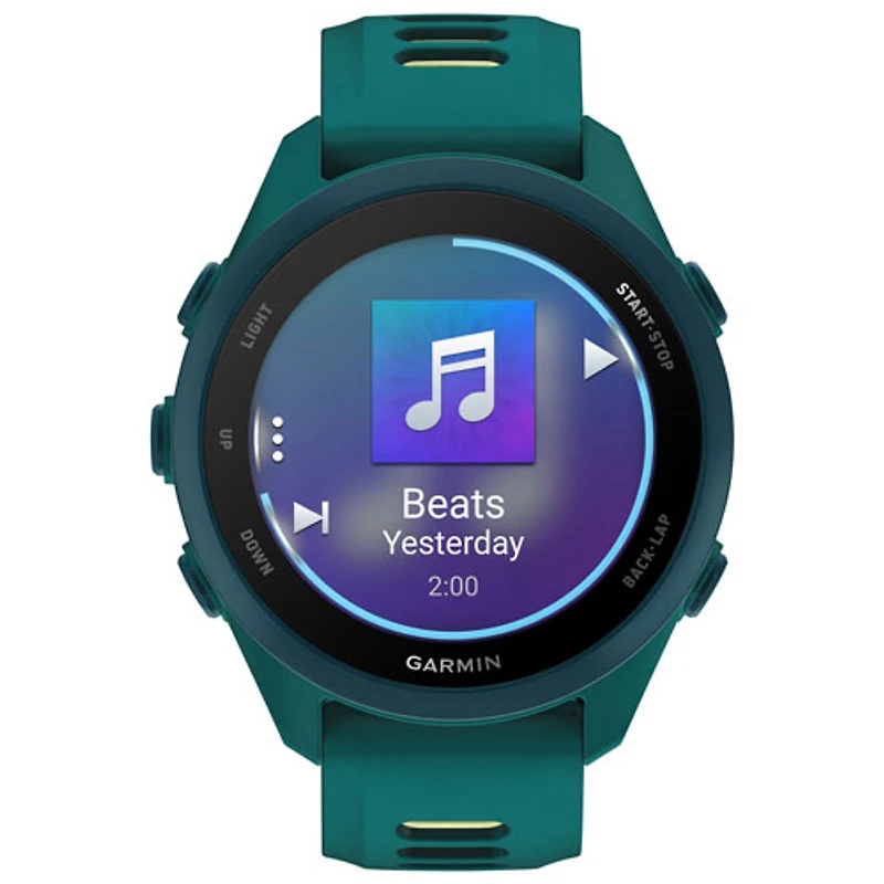 Garmin Forerunner 170 Music AMOLED Bluetooth GPS Running Smartwatch - Citron