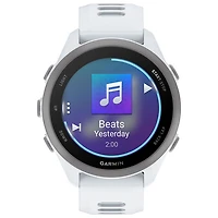Garmin Forerunner 170 Music AMOLED Bluetooth GPS Running Smartwatch - White / Cloud Blue