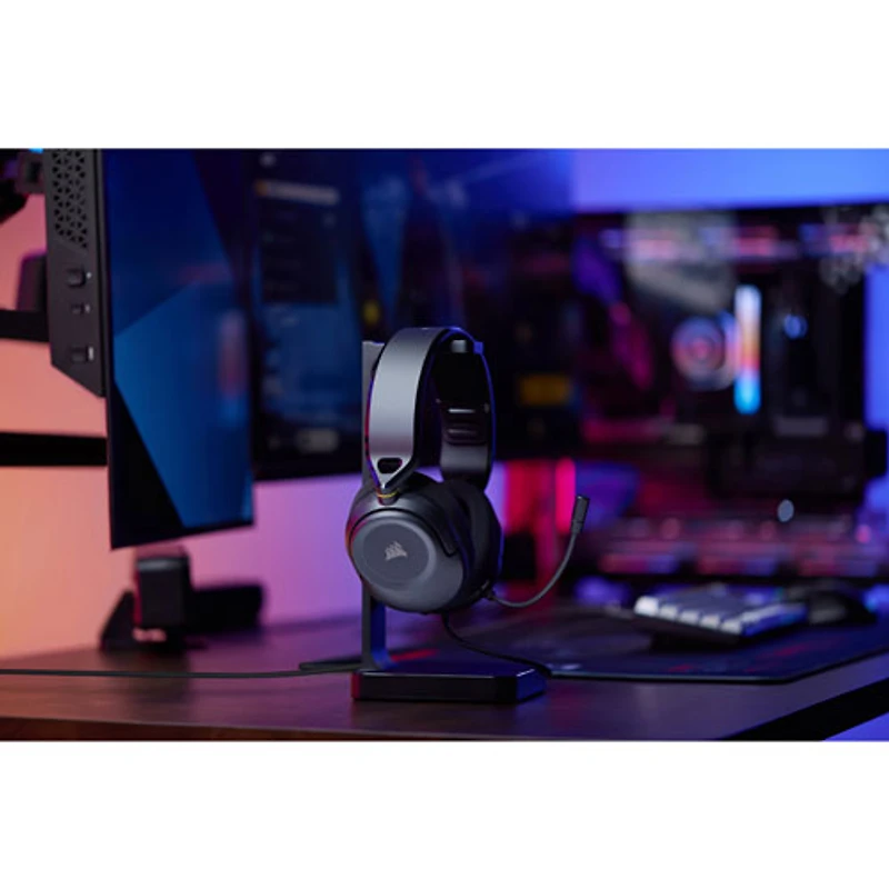 Casque de jeu HS35 v3 de Corsair pour PC/Mac/PlayStation/Switch - Carbone