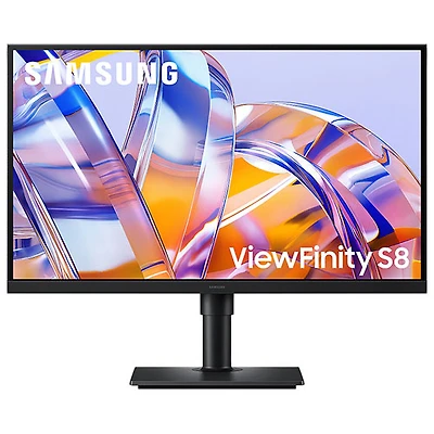 Samsung ViewFinity S8 27" 4K Ultra HD 60Hz 5ms GTG IPS LED Monitor (LS27H802UANXGO) - Black