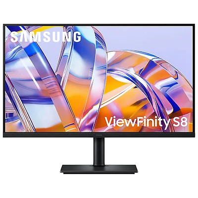 Samsung ViewFinity S8 32" 4K Ultra HD 60Hz 5ms GTG VA LED Monitor (LS32H802UANXGO) - Black