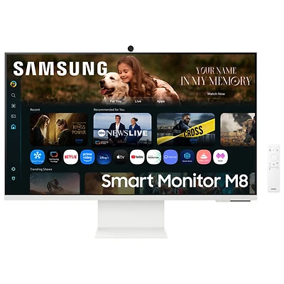 Samsung M8 32" 4K UHD VA LED Smart Monitor (LS32FM803UNXZA) - HDR10+ - Warm White