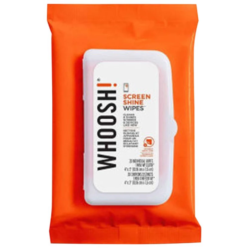 De la marque Whoosh!, Lingettes et chiffon en microfibre Screen Shine - Paquet de 20