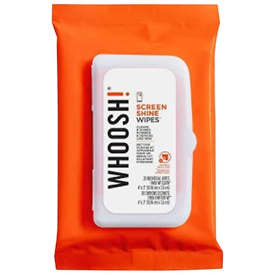 De la marque Whoosh!, Lingettes et chiffon en microfibre Screen Shine - Paquet de 20