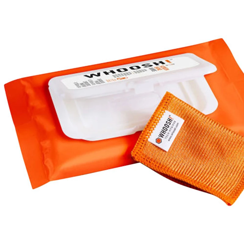 De la marque Whoosh!, Lingettes et chiffon en microfibre Screen Shine - Paquet de 20