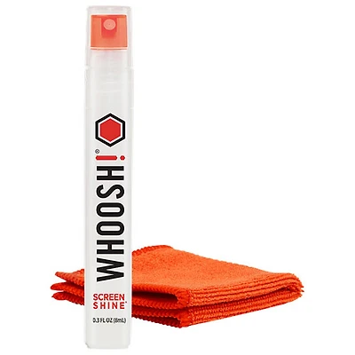 Whoosh! Screen Shine Go 0.3oz/8ml Cleaning Spray with Microfibre Cloth