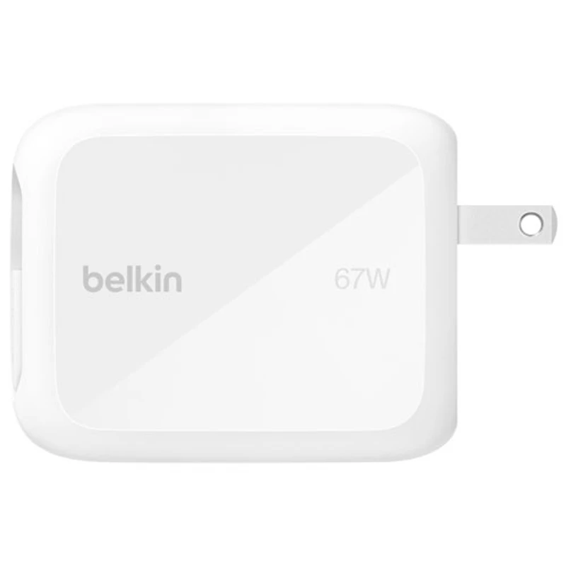 Belkin 67W USB-C GaN Wall Charger with 1m Retractable USB-C Cable