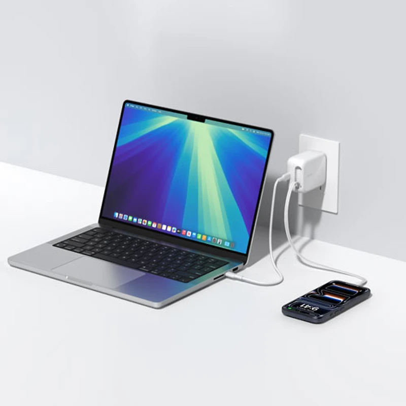 Belkin 67W USB-C GaN Wall Charger with 1m Retractable USB-C Cable
