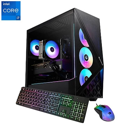 iBUYPOWER Slate 9 Gaming PC (Intel Core i7-14700F/32GB RAM/1TB SSD/GeForce RTX 5060 8GB/Win11) - English
