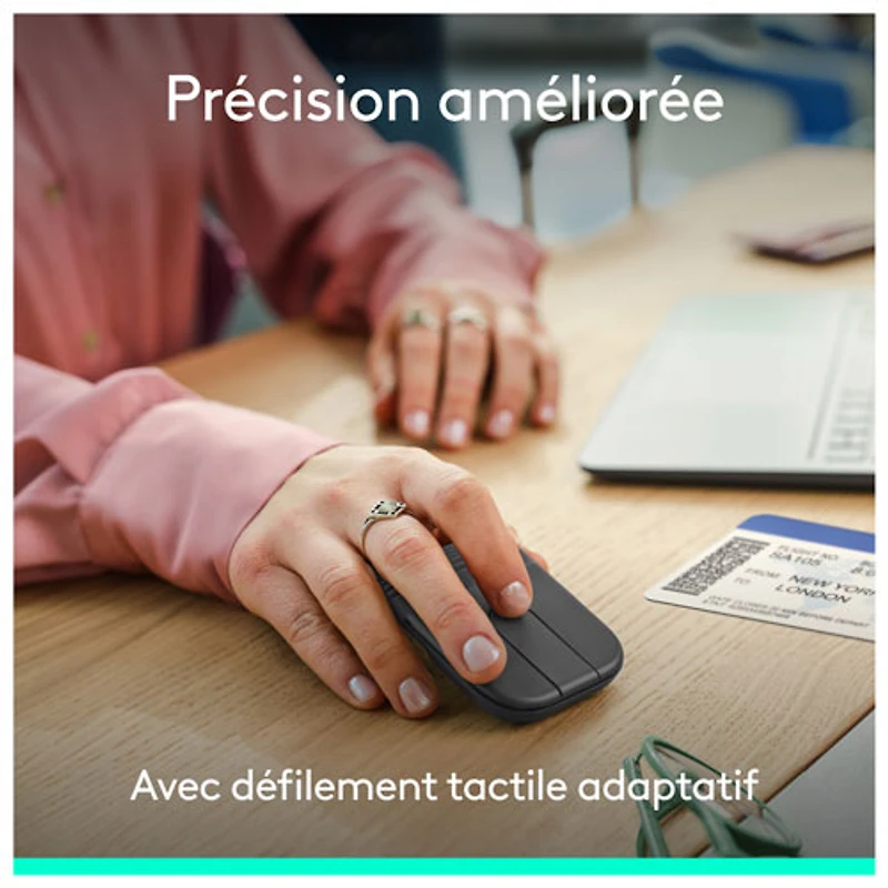 Logitech Mobi Fold Bluetooth Optical Mouse - Graphite