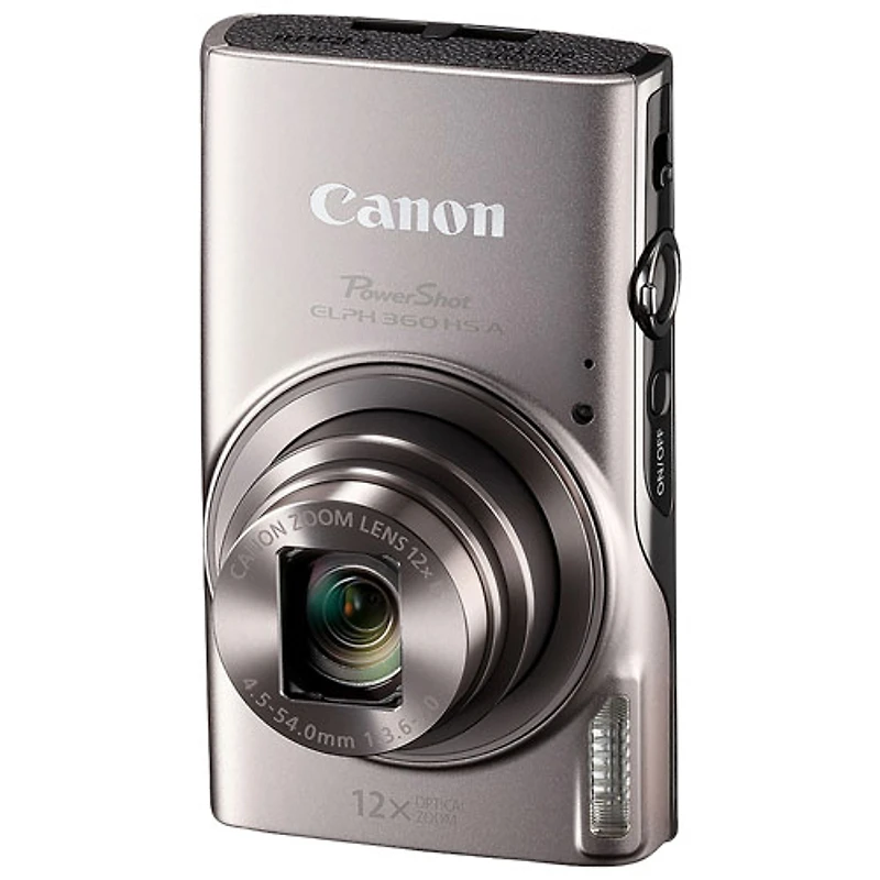 Appareil photo numérique à zoom optique 12x PowerShot ELPH 360 HS A Wi-Fi 20,2 Mpx de Canon - Argenté