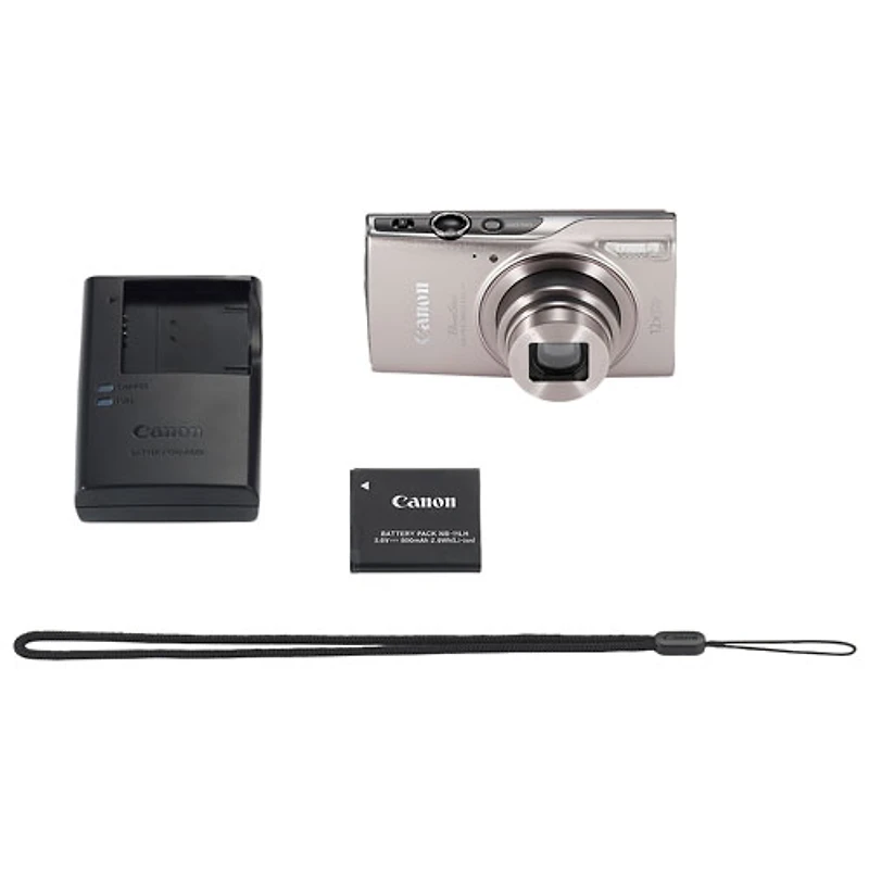 Appareil photo numérique à zoom optique 12x PowerShot ELPH 360 HS A Wi-Fi 20,2 Mpx de Canon - Argenté
