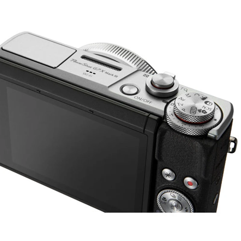 Canon PowerShot G7 X Mark III Wi-Fi 20.1MP 4.2x Optical Zoom Digital Camera - Silver/Black