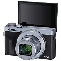 Canon PowerShot G7 X Mark III Wi-Fi 20.1MP 4.2x Optical Zoom Digital Camera - Silver/Black