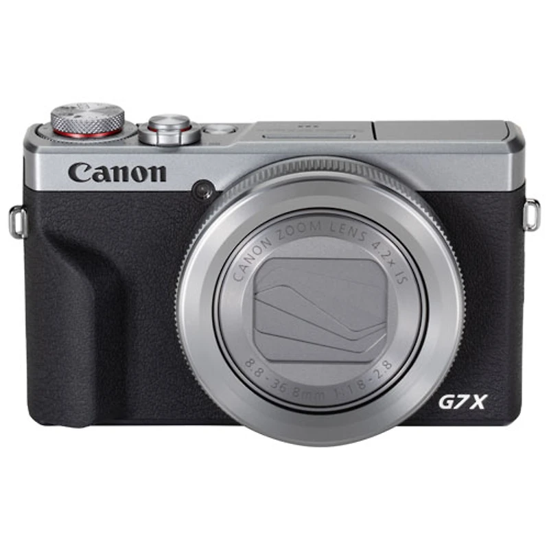 Canon PowerShot G7 X Mark III Wi-Fi 20.1MP 4.2x Optical Zoom Digital Camera - Silver/Black