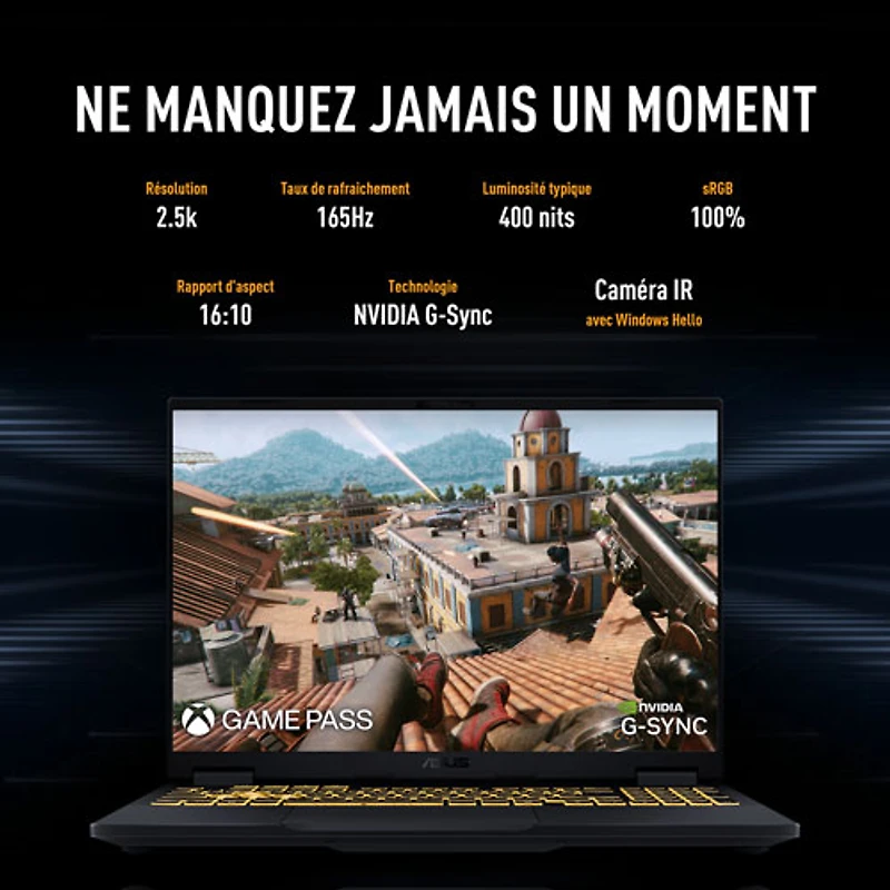 ASUS TUF Gaming F16 16" Gaming Laptop - Jaeger Grey (Intel Core i7 14650HX/16GB RAM/512GB SSD/GeForce RTX 5060/Win11)