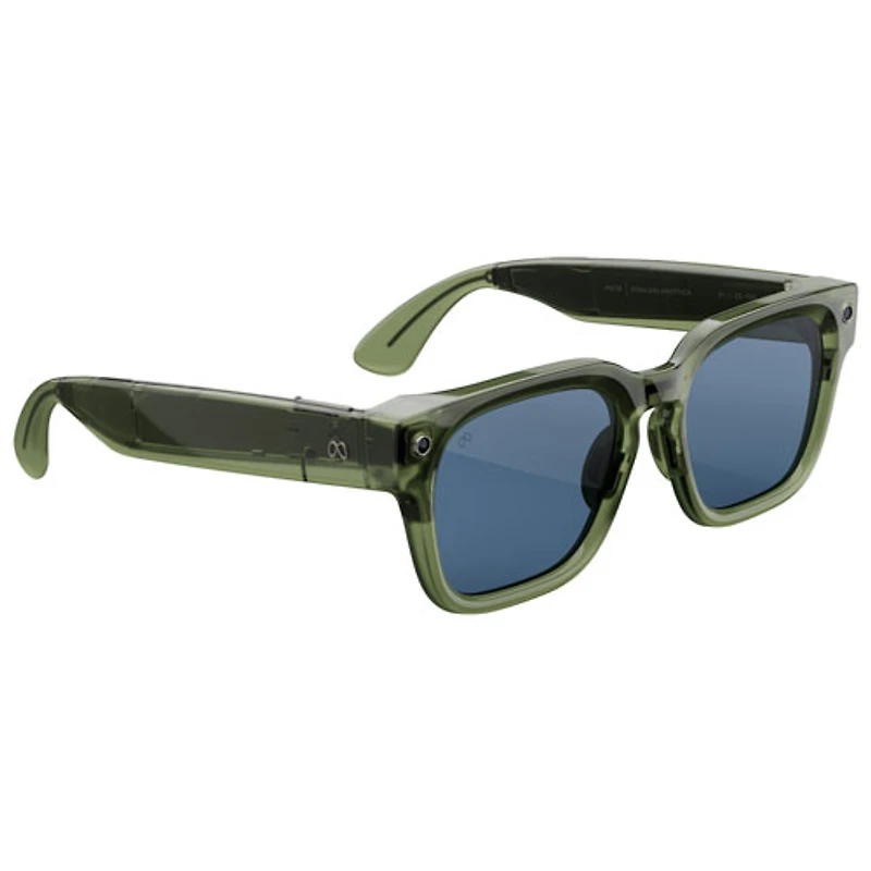 Meta Fury Glasses with AI, Photo, Video, Audio & Messaging - Racing Green/Light Blue Atlantic