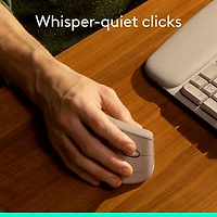 Logitech Lift Vertical Ergonomic Wireless Mouse - Sand