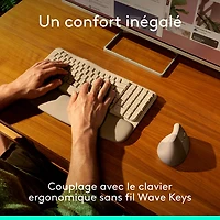 Logitech Lift Vertical Ergonomic Wireless Mouse - Sand