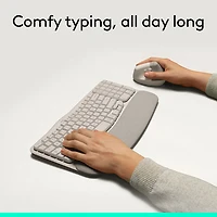Logitech Wave Keys Wireless Ergonomic Keyboard - Sand