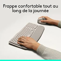 Logitech Wave Keys Wireless Ergonomic Keyboard - Sand