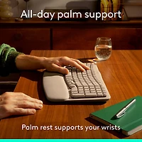 Logitech Wave Keys Wireless Ergonomic Keyboard - Sand
