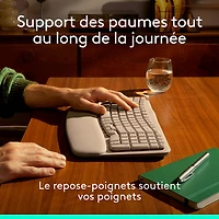 Logitech Wave Keys Wireless Ergonomic Keyboard - Sand