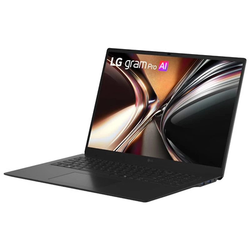Portable de 17 po Gram de LG - Noir volcanique (Core Ultra U7 355 d'Intel/RAM 16 Go/SSD 1 To/Windows 11 Famille)