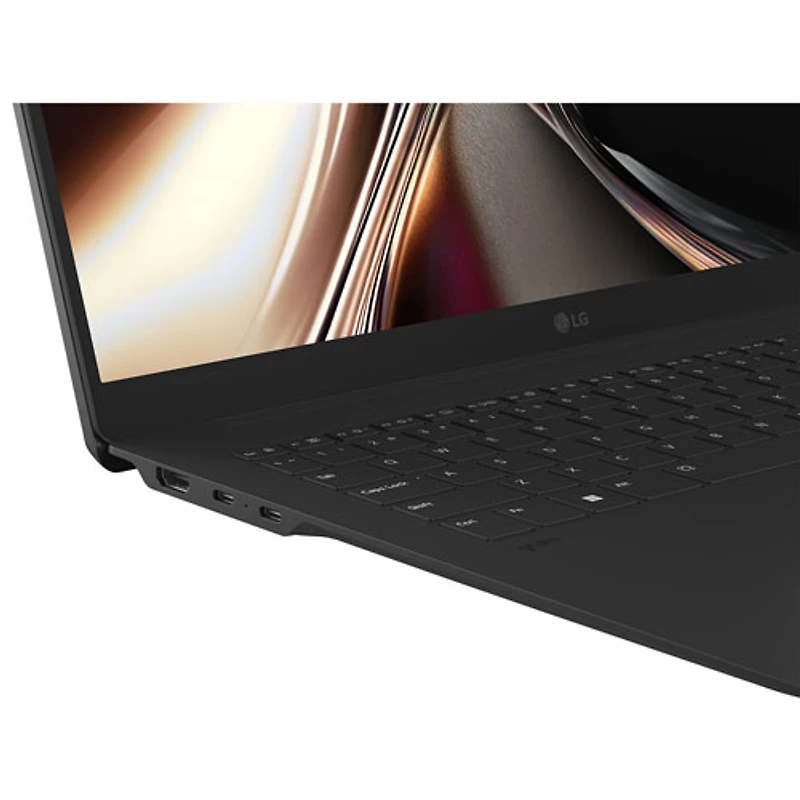 Portable de 17 po Gram de LG - Noir volcanique (Core Ultra U7 355 d'Intel/RAM 16 Go/SSD 1 To/Windows 11 Famille)