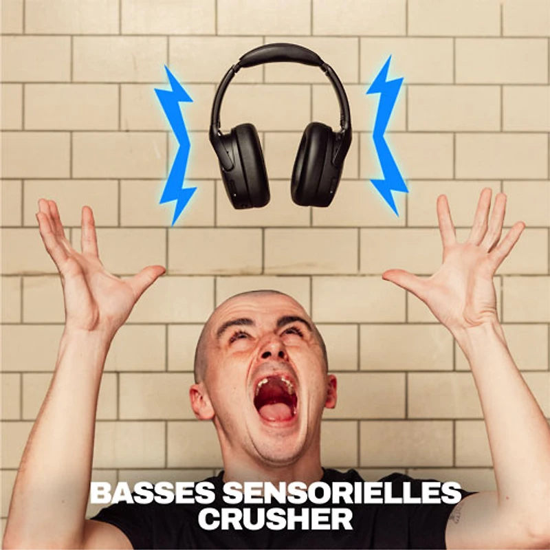 Casque d'écoute 100 % sans fil à isolation sonore Crusher 720 de Skullcandy - Noir